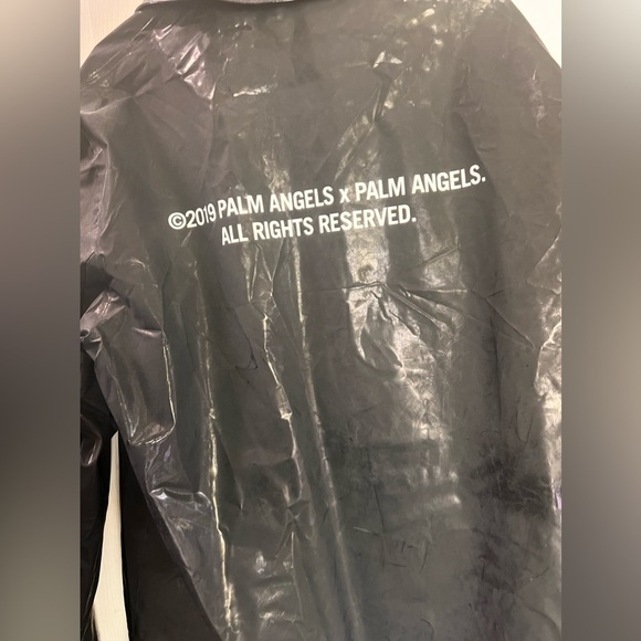 Palm Angels Black waterproof Raincoat 48 S - Picture 16 of 16
